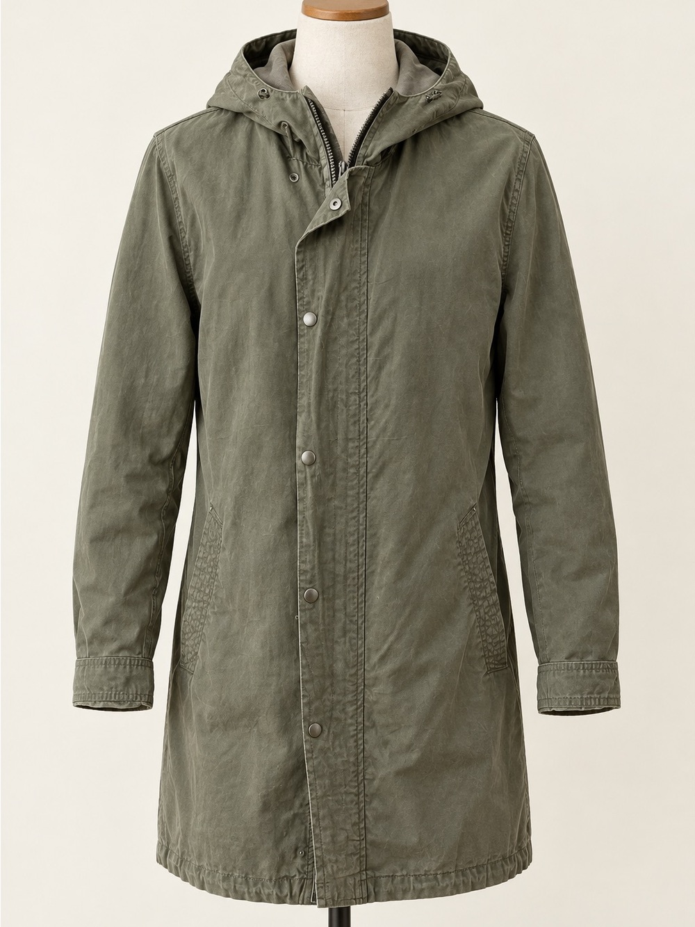 Men’s Olive Hooded Jacket
